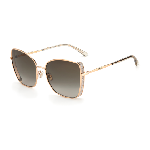 Jimmy Choo ALEXIS/S Brown Yellow Women's Sunglasses