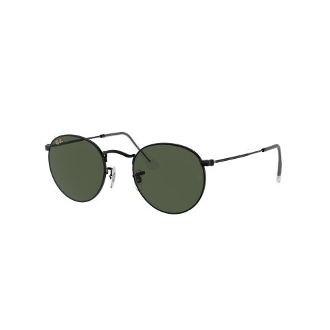 Ray Ban ROUND METAL RB3447 Black Men's Sunglasses