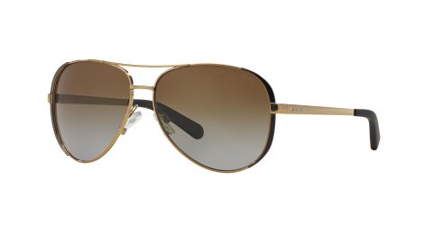 Michael Kors CHELSEA MK5004 Brown Gold Women's Polarized Sunglasses