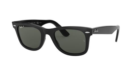 Ray Ban WAYFARER RB2140 Black Unisex Polarized Sunglasses